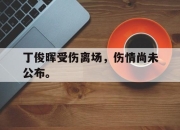 乐鱼官网-丁俊晖受伤离场，伤情尚未公布。